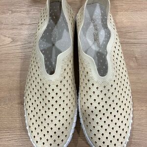 Ilse Jacobsen Cream Slip-On Flats